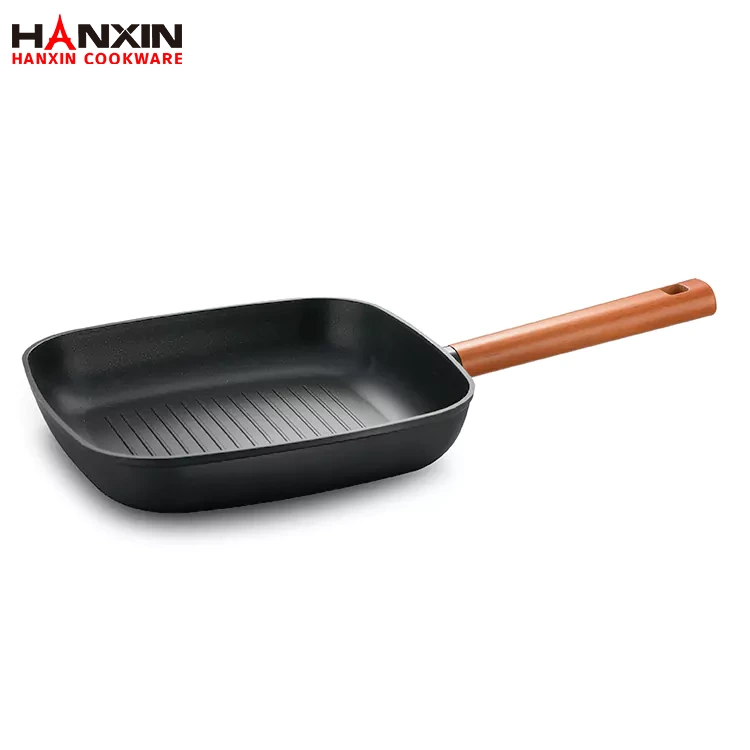 Aluminium keramische inductiegrillpan met bodem