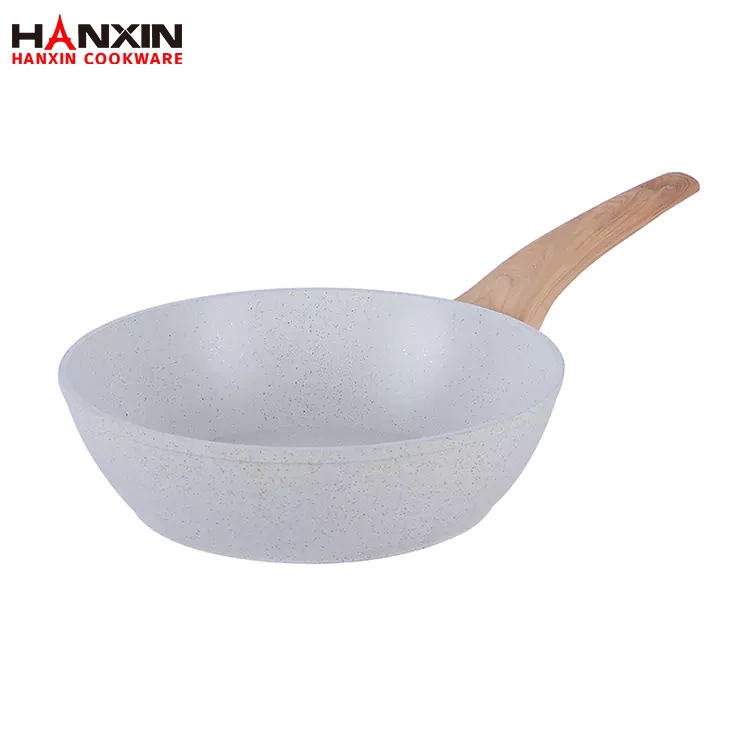 Aluminium keramische marmeren coating frituurpan