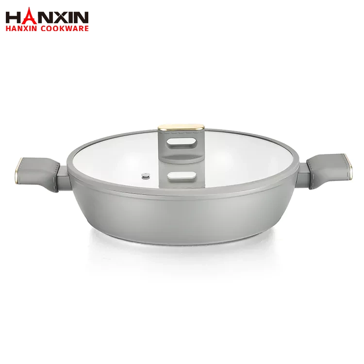 Bakpan van aluminium met antiaanbaklaag en granieten coating