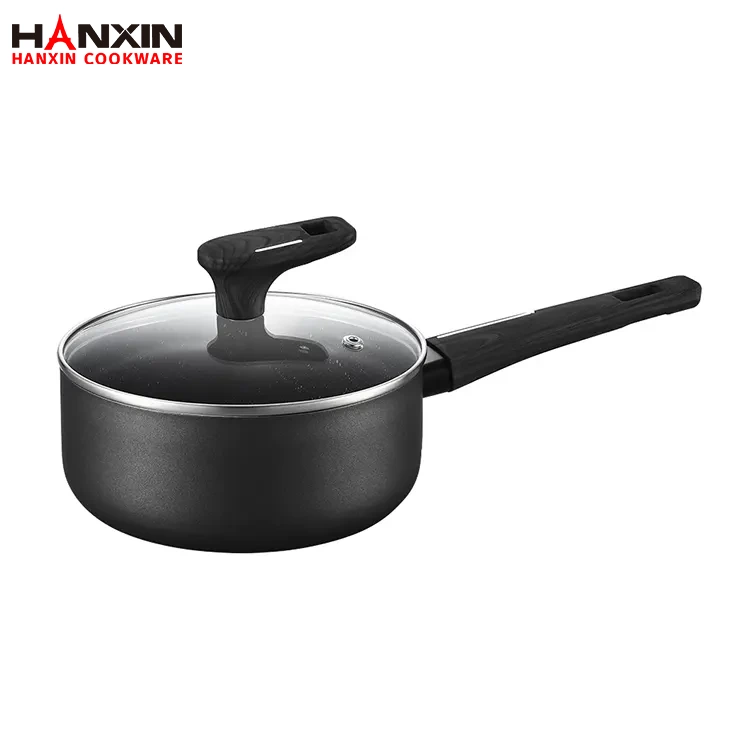 Steelpan met antiaanbaklaag van aluminium en marmeren coating Steelpan met antiaanbaklaag van aluminium en marmeren coating