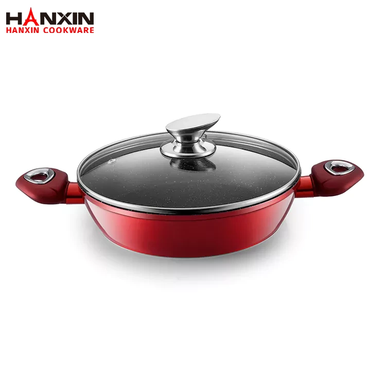 Bakpan van aluminium met antiaanbaklaag en marmeren coating