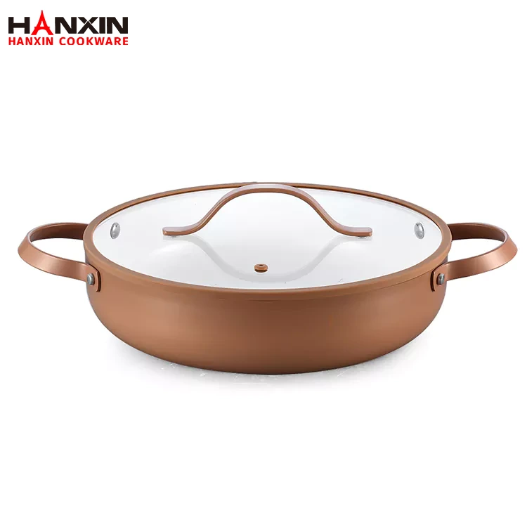 Aluminum Ceramic CD Bottom Deep Fry Pan